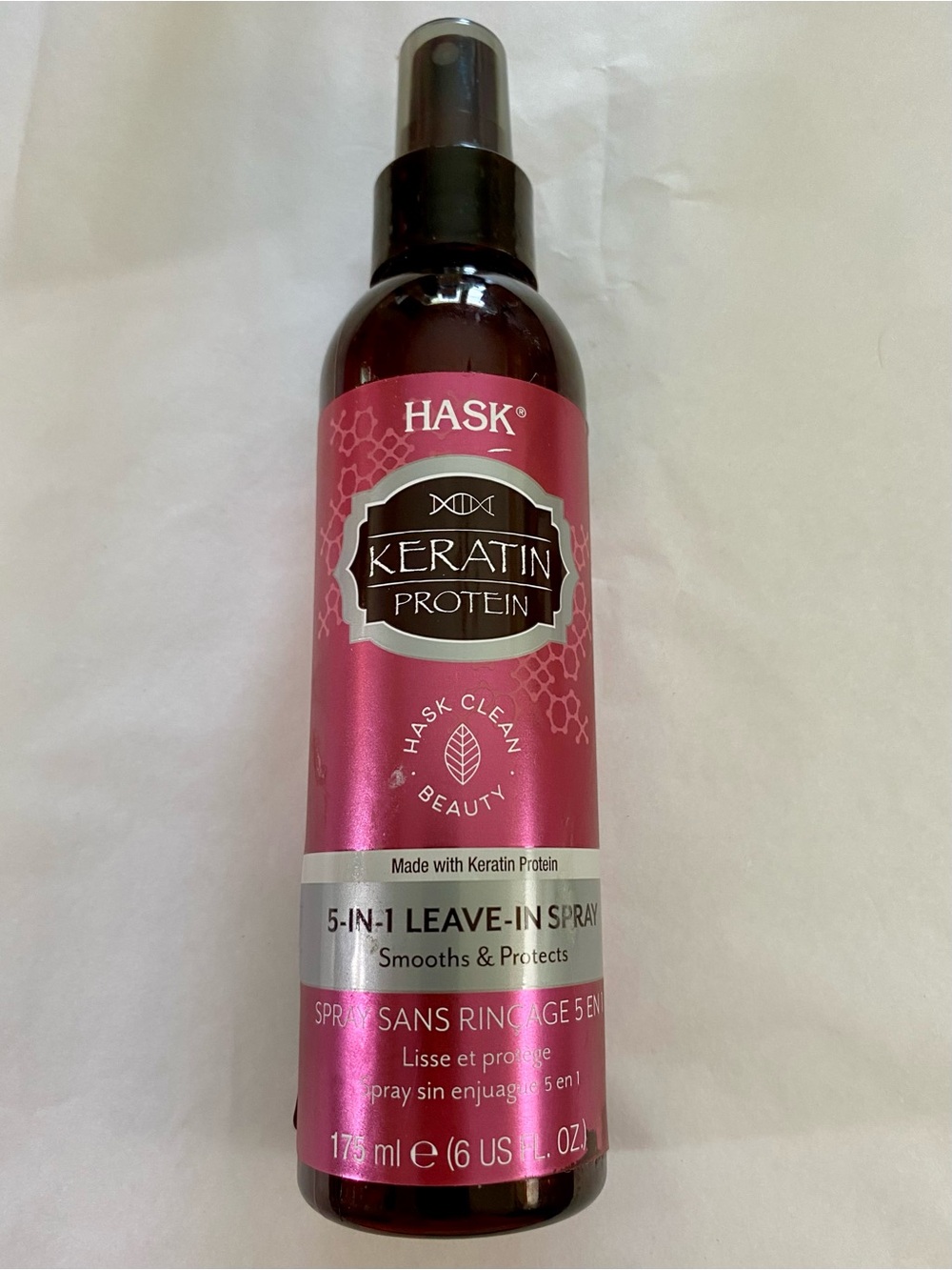 HASK Keratin Protein 5-in-1 Leave in Spray - Smooths & Protects